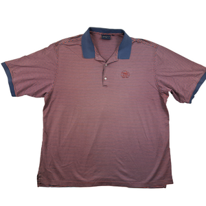 Bobby Jones Players Shirt Mens 2XL Striped Deer Creek Golf Club Polo Cotton